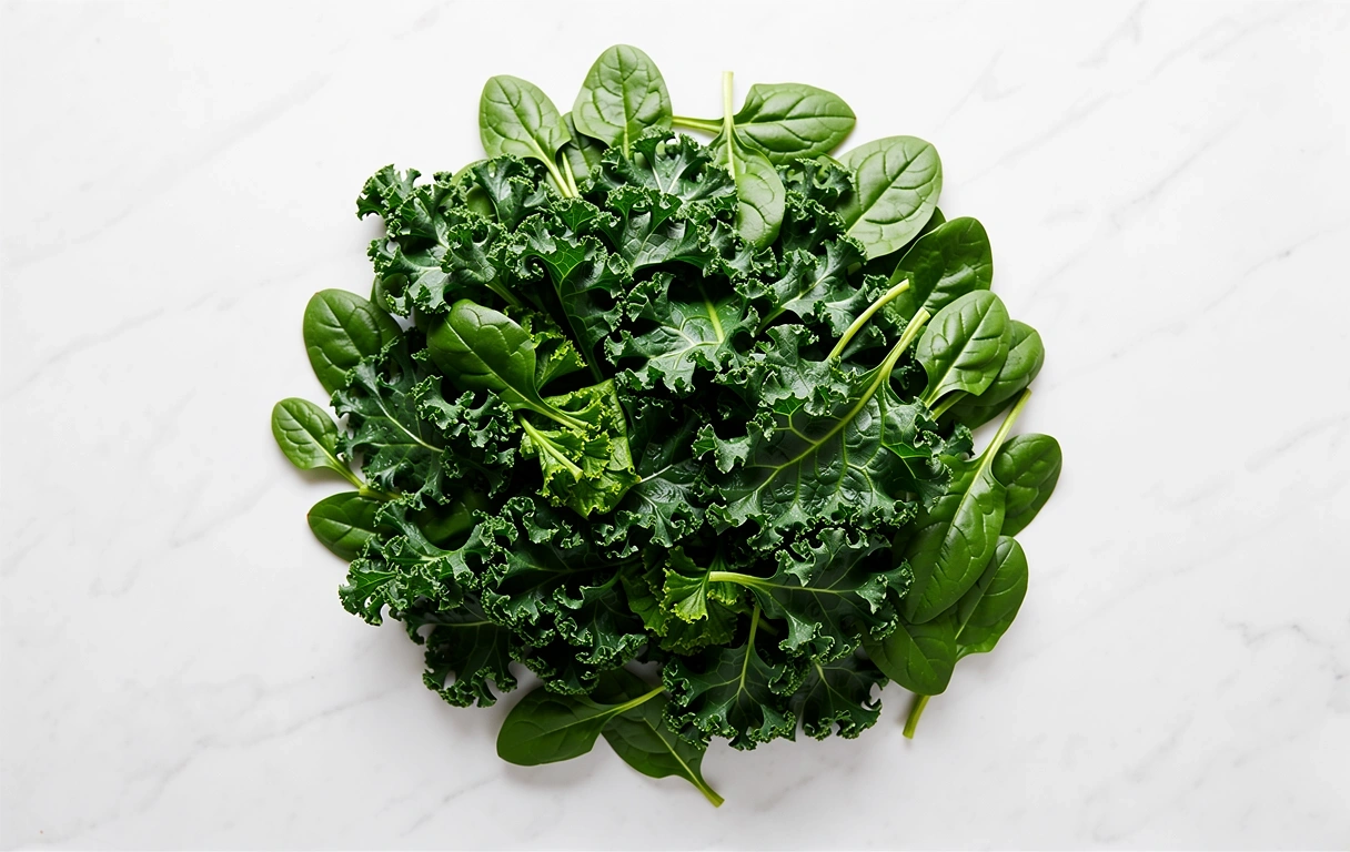 Verdure a foglia verde scuro